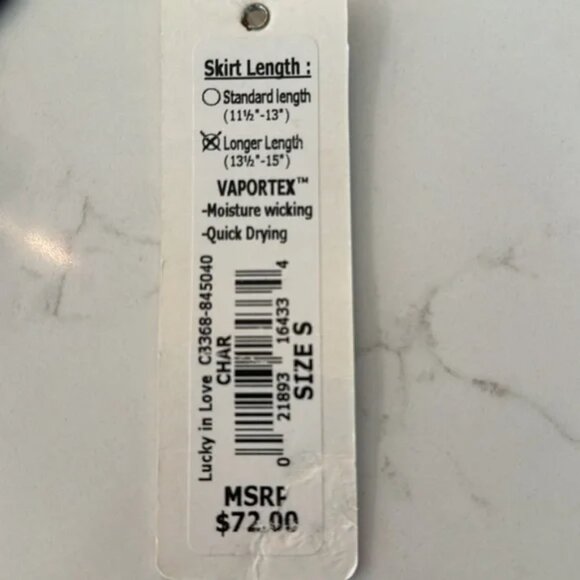 BNWT Lucky In Love Skirt Gray with red stripe - Picture 6 of 6